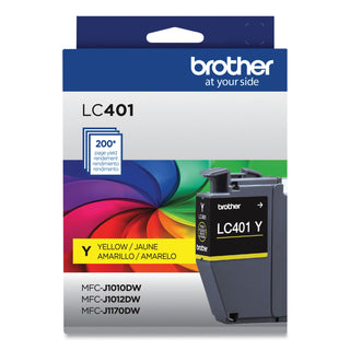 LC401YS Ink, 200 Page-Yield, Yellow
