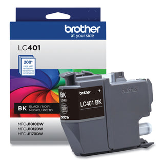 LC401BKS Ink, 200 Page-Yield, Black