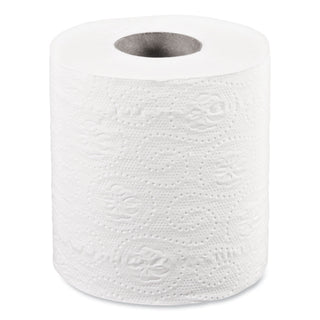 Bath Tissue, Septic Safe, Individually Wrapped Rolls, 2-Ply, White, 500 Sheets/Roll, 48 Rolls/Carton - 