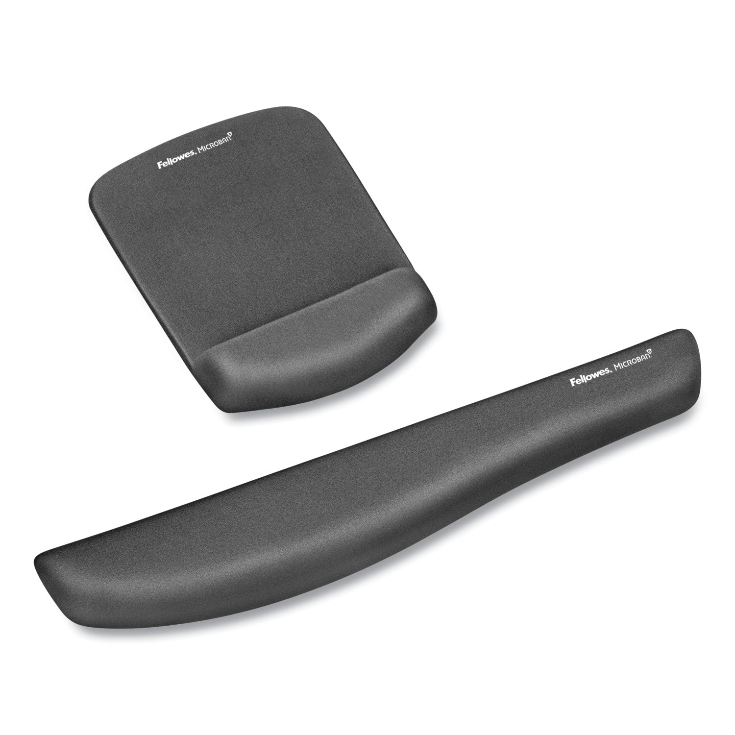 PlushTouch Mouse Pad with Wrist Rest, 7.25 x 9.37, Graphite - 