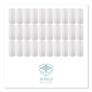 Kitchen Roll Towels, 2-Ply, 11 x 8.8, White, 100/Roll, 30 Rolls/Carton - 