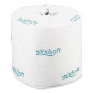 Bath Tissue, Septic Safe, Individually Wrapped Rolls, 2-Ply, White, 400 Sheets/Roll, 24 Rolls/Carton - 