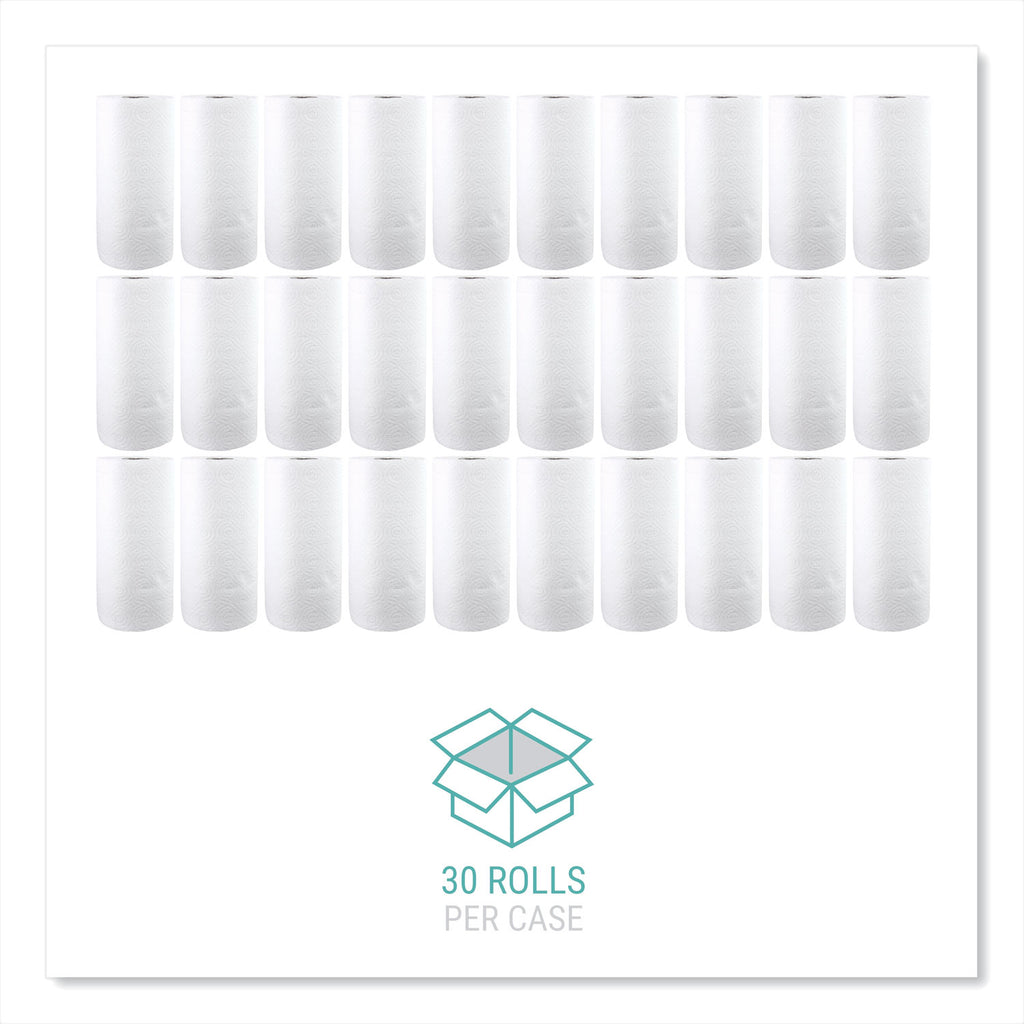 Kitchen Roll Towels, 2-Ply, 11 x 8.5, White, 85/Roll, 30 Rolls/Carton - 7