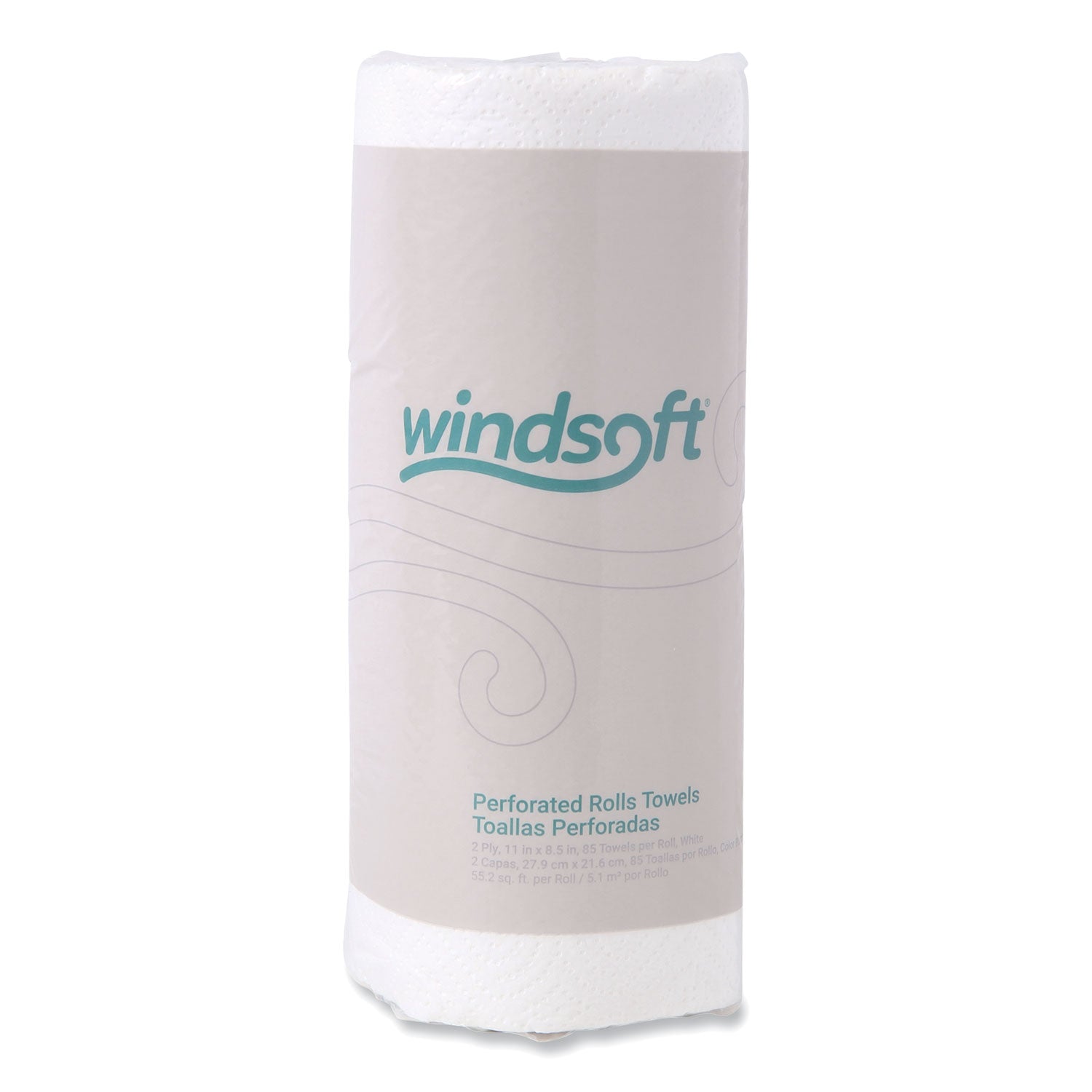 Kitchen Roll Towels, 2-Ply, 11 x 8.5, White, 85/Roll - 