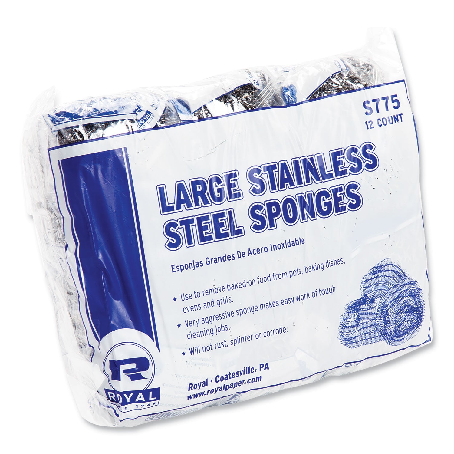 stainless-steel-sponge-polybagged-175-oz-gray-12-pack-6-packs-carton_rpps7756 - 4
