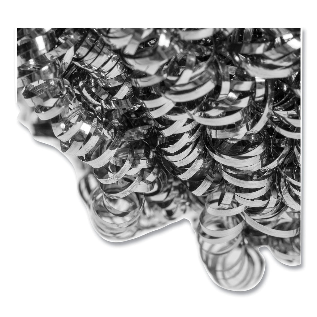 Stainless Steel Sponge, Polybagged, 1.75 oz, Gray, 12/Pack, 6 Packs/Carton