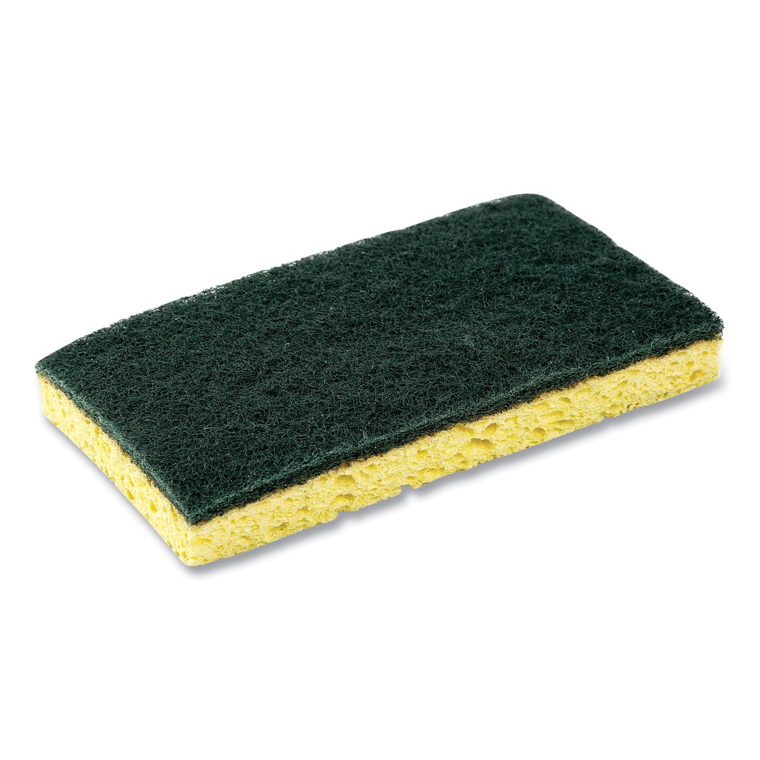 heavy-duty-scrubbing-sponge-35-x-6-085-thick-yellow-green-20-carton_rpps740c20 - 2