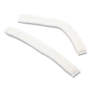 Latex-Free Operating Room Cap, Pleated, Polypropylene, 21", White, 100 Caps/Pack, 10 Packs/Carton