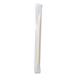 Cello-Wrapped Round Wood Toothpicks, 2.5", Natural, 1,000/Box, 15 Boxes/Carton