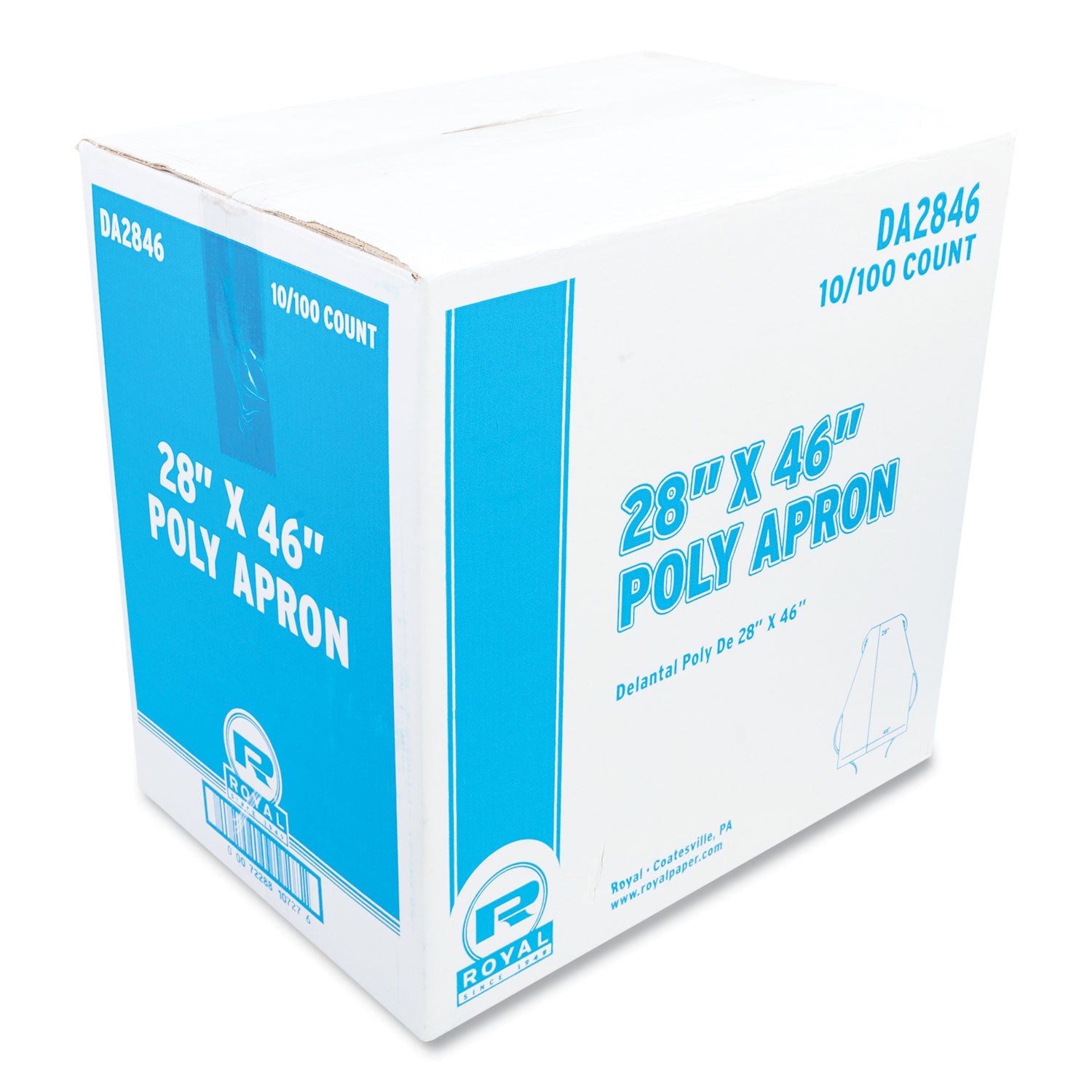 poly-apron-28-x-46-one-size-fits-all-white-100-pack-10-packs-carton_rppda2846 - 1
