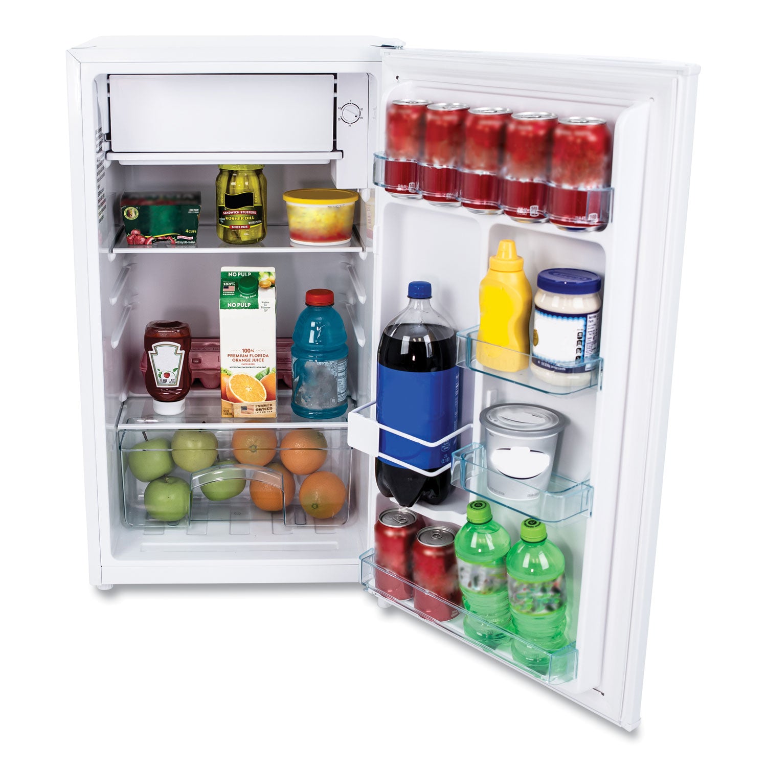 3.3 Cu.Ft Refrigerator with Chiller Compartment, White - 