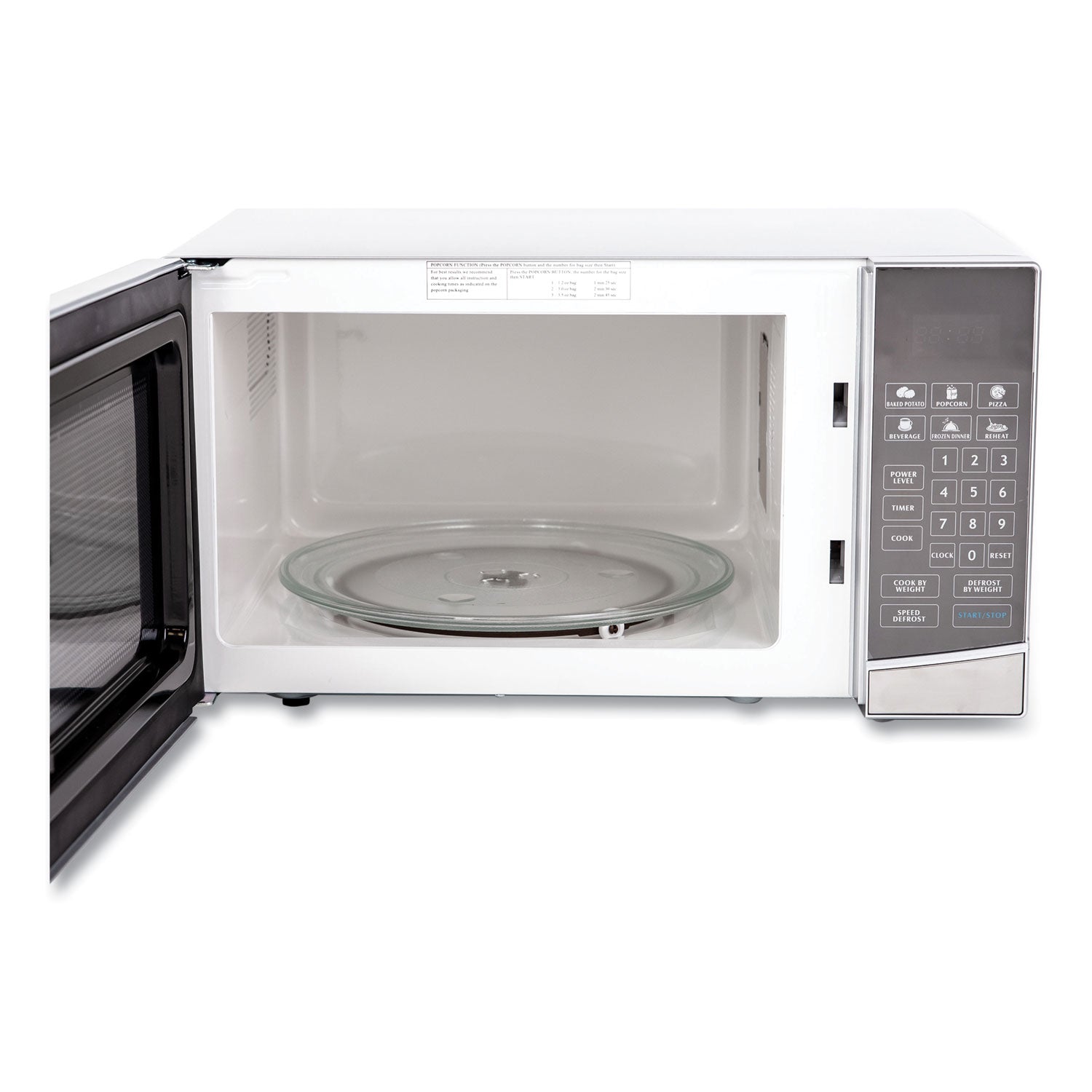 1.1 Cubic Foot Capacity Stainless Steel Touch Microwave Oven, 1,000 Watts - 