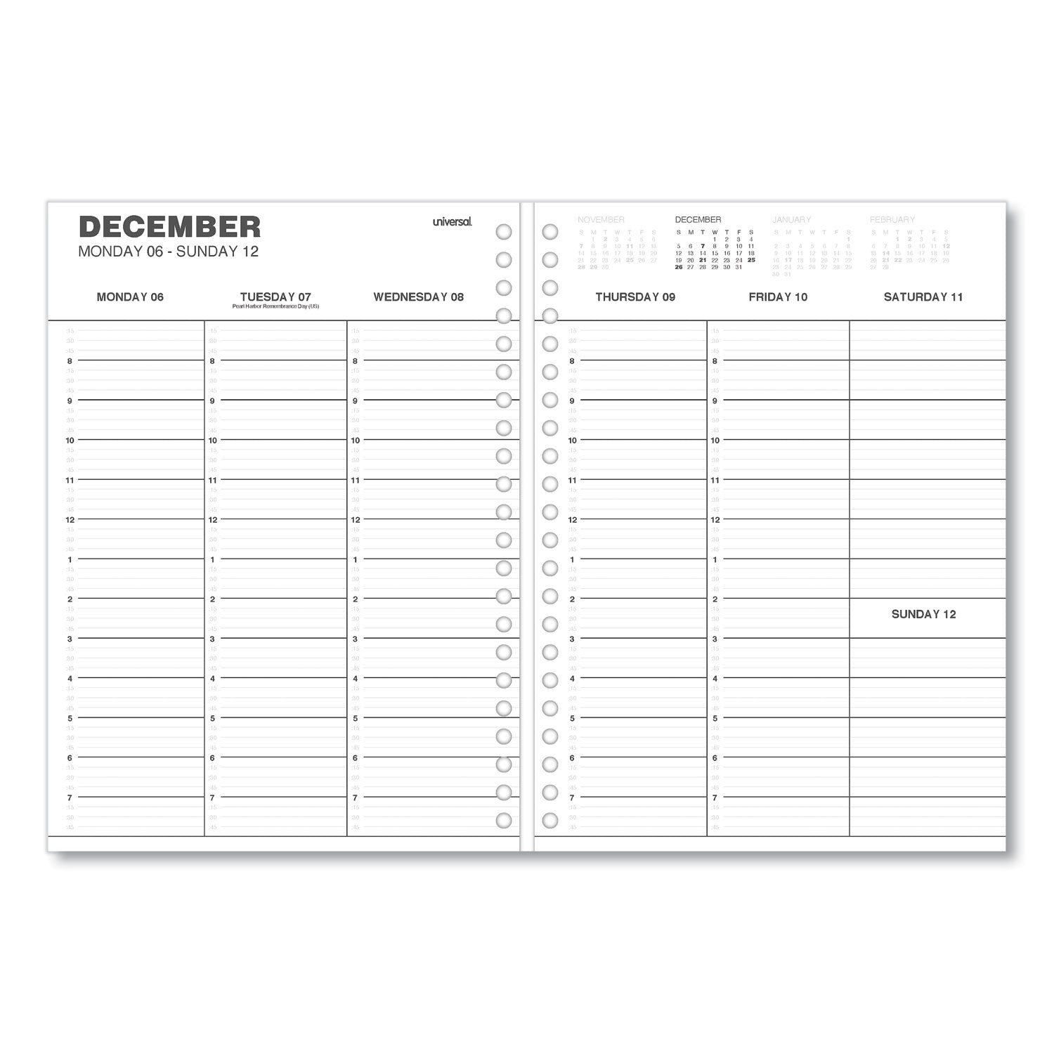 weekly-planner-11-x-8-black-cover-14-month-dec-2023-to-jan-2025_unv71000 - 7