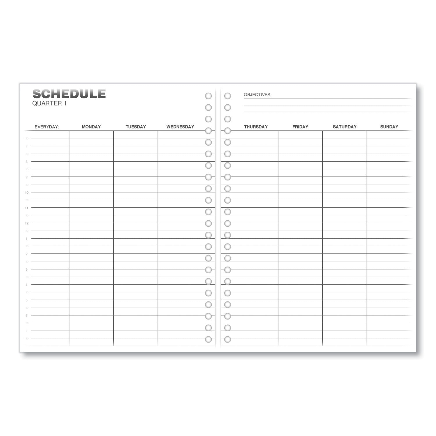 weekly-planner-11-x-8-black-cover-14-month-dec-2023-to-jan-2025_unv71000 - 3