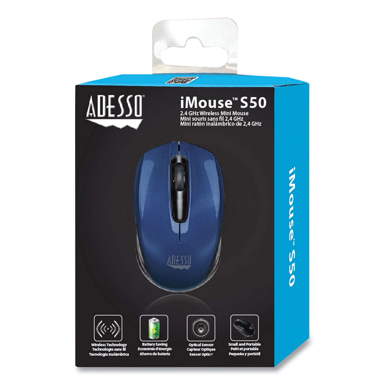 imouse-s50-wireless-mini-mouse-24-ghz-frequency-33-ft-wireless-range-left-right-hand-use-blue_adeimouses50l - 4