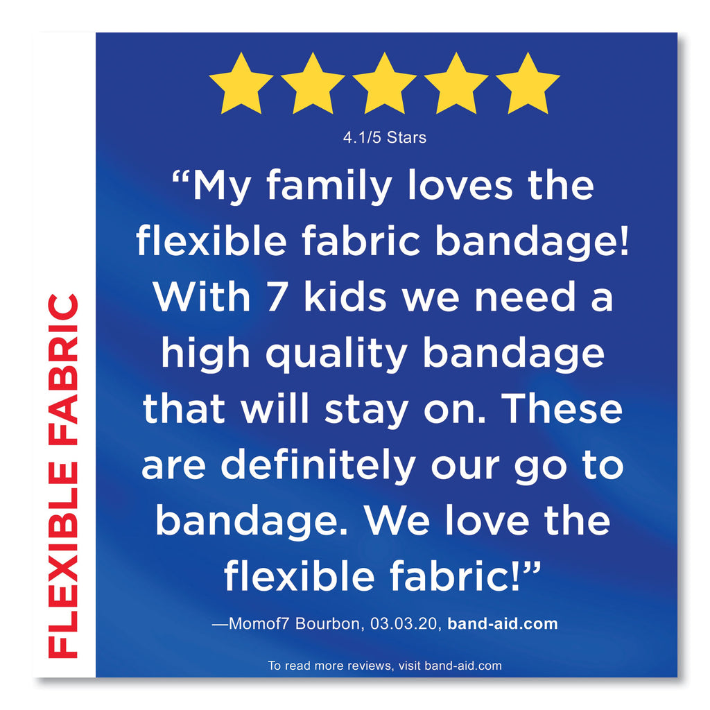 Flexible Fabric Adhesive Bandages, 1 x 3, 100/Box