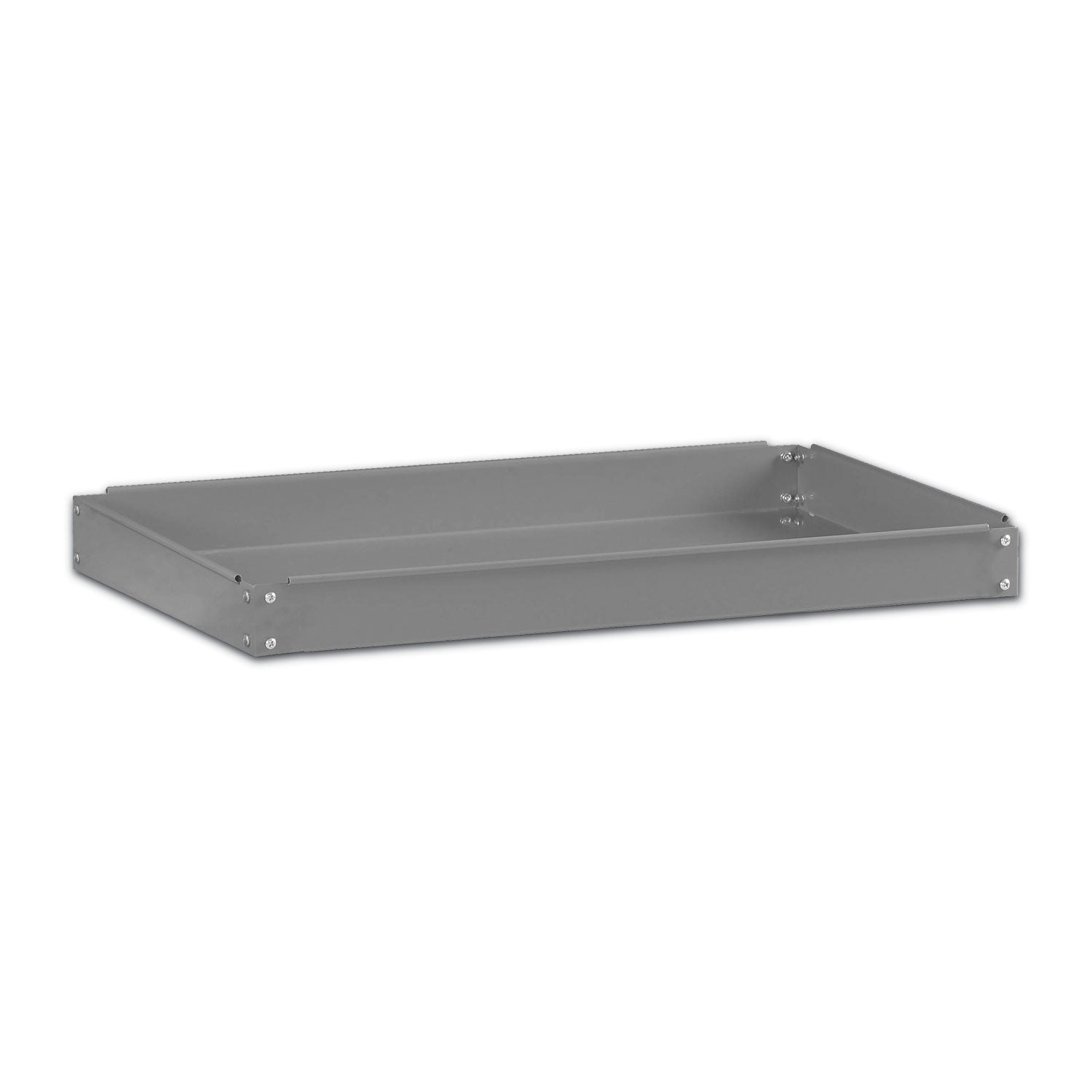 Two-Shelf Metal Cart, Metal, 2 Shelves, 500 lb Capacity, 24" x 36" x 32", Gray - 