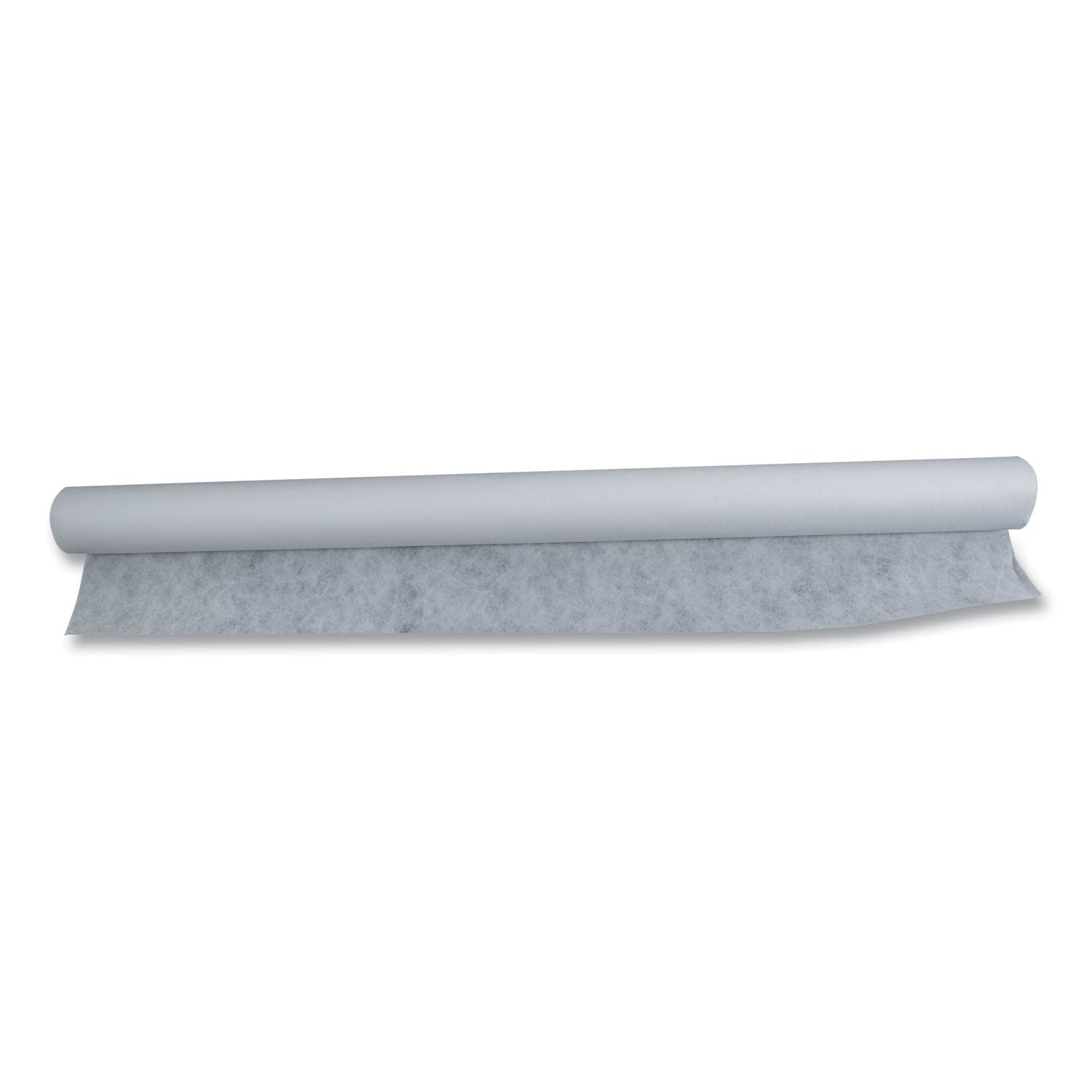 Linen-Soft Non-Woven Polyester Banquet Roll, Cut-To-Fit, 40" x 50 ft, White - 