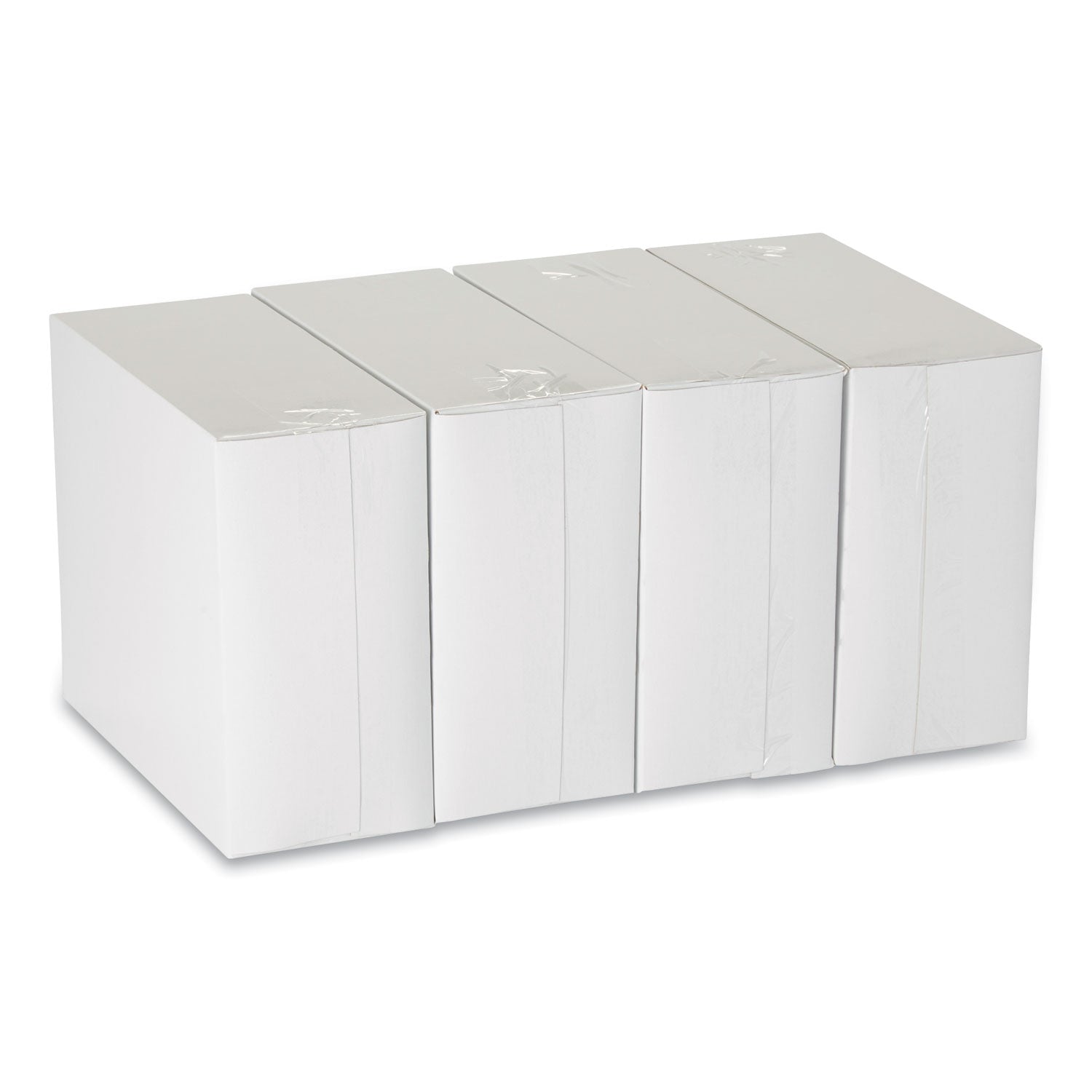 1/8-Fold Linen-Replacement Dinner Napkins, Two-Ply, 17 x 17, White