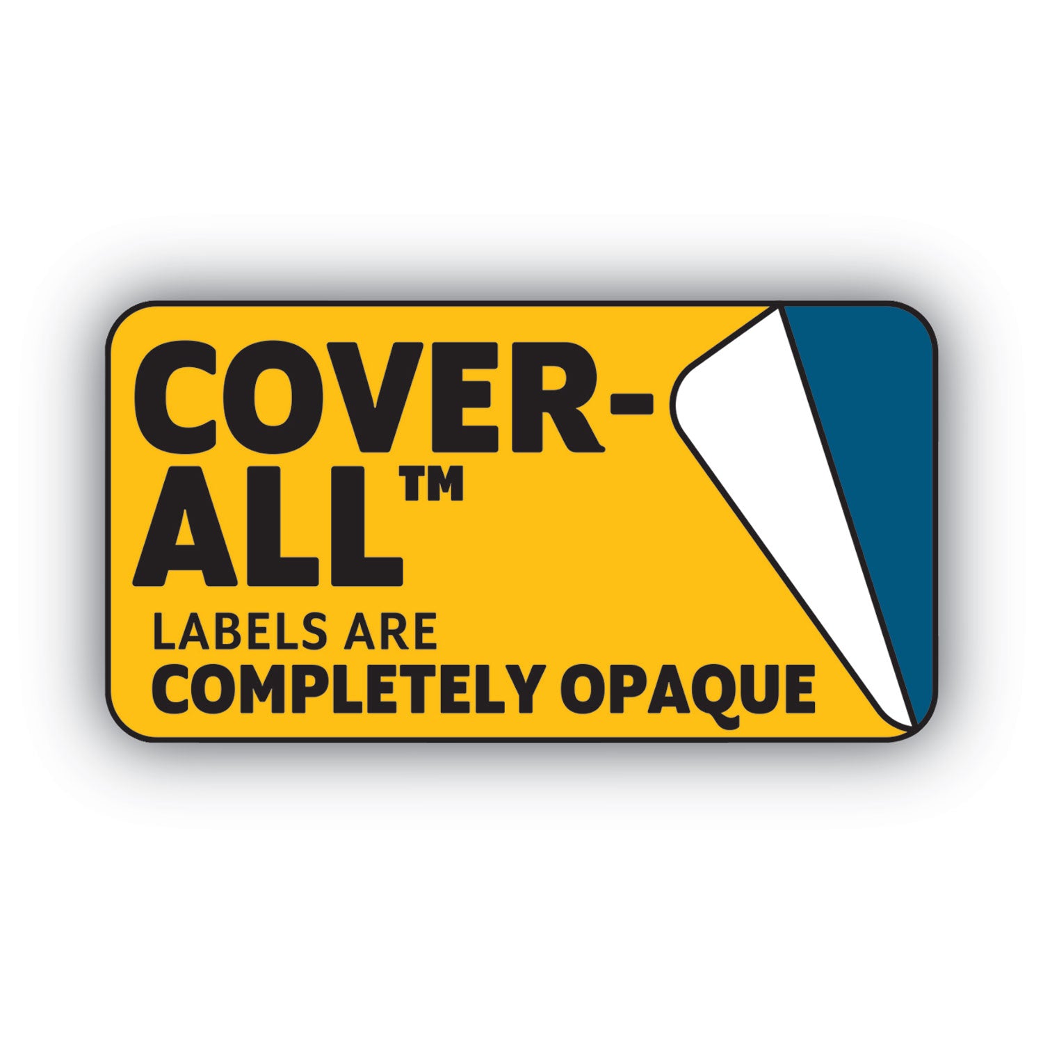 Cover-All Opaque Laser/Inkjet Shipping Labels, Full-Sheet Format, Inkjet/Laser Printers, 8.5 x 11, White, 100/Box - 