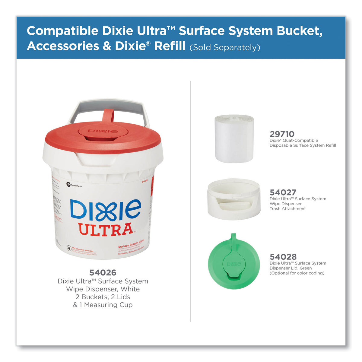 foodservice-surface-system-quat-compatible-disposable-wipe-refill-1-ply-81-x-12-white-135-sheets-roll-6-rolls-carton_dxe29710 - 4