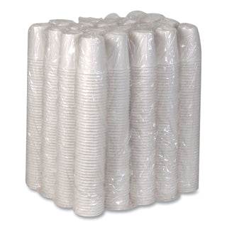 Paper Hot Cups, 10 oz, White, 50/Sleeve, 20 Sleeves/Carton