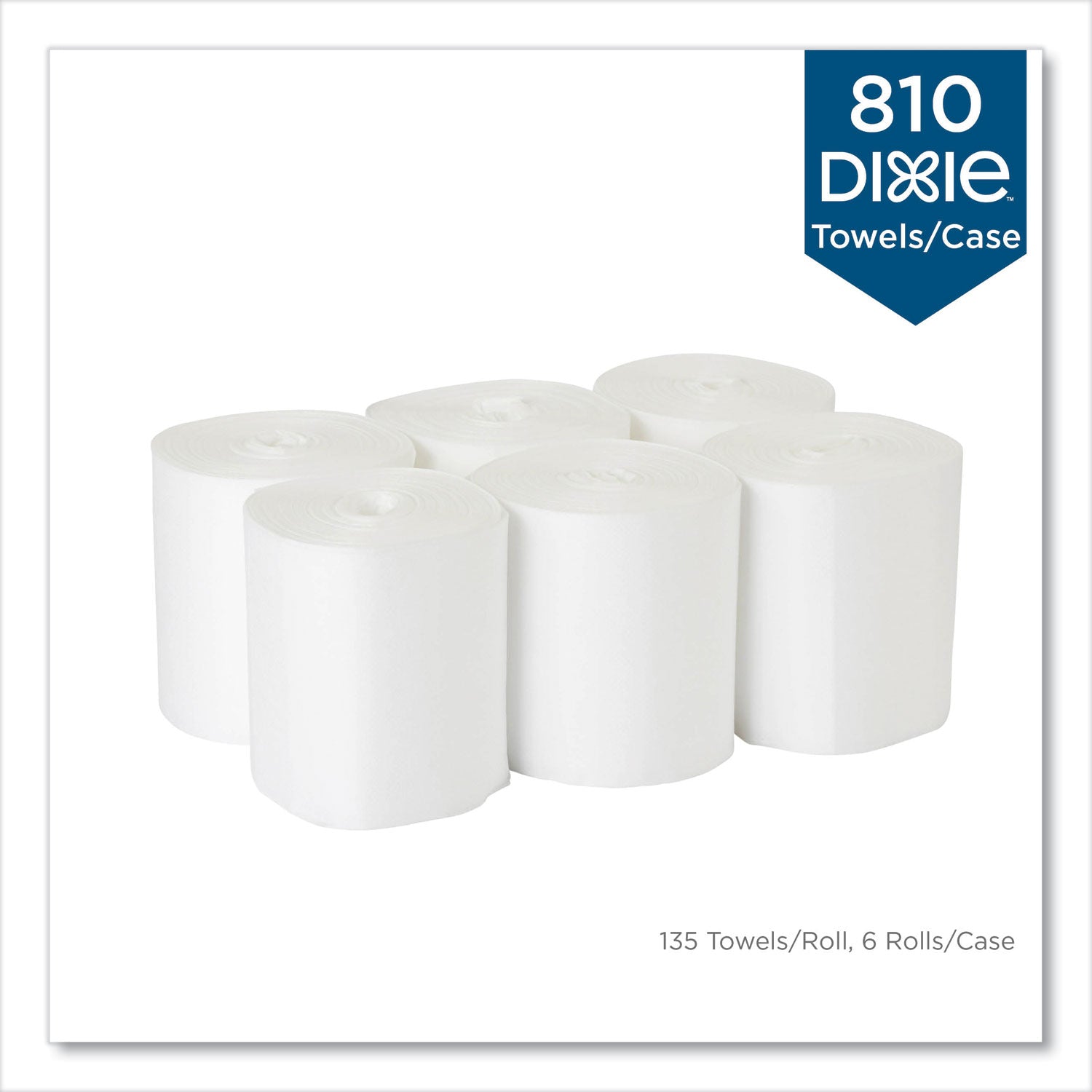 foodservice-surface-system-quat-compatible-disposable-wipe-refill-1-ply-81-x-12-white-135-sheets-roll-6-rolls-carton_dxe29710 - 3