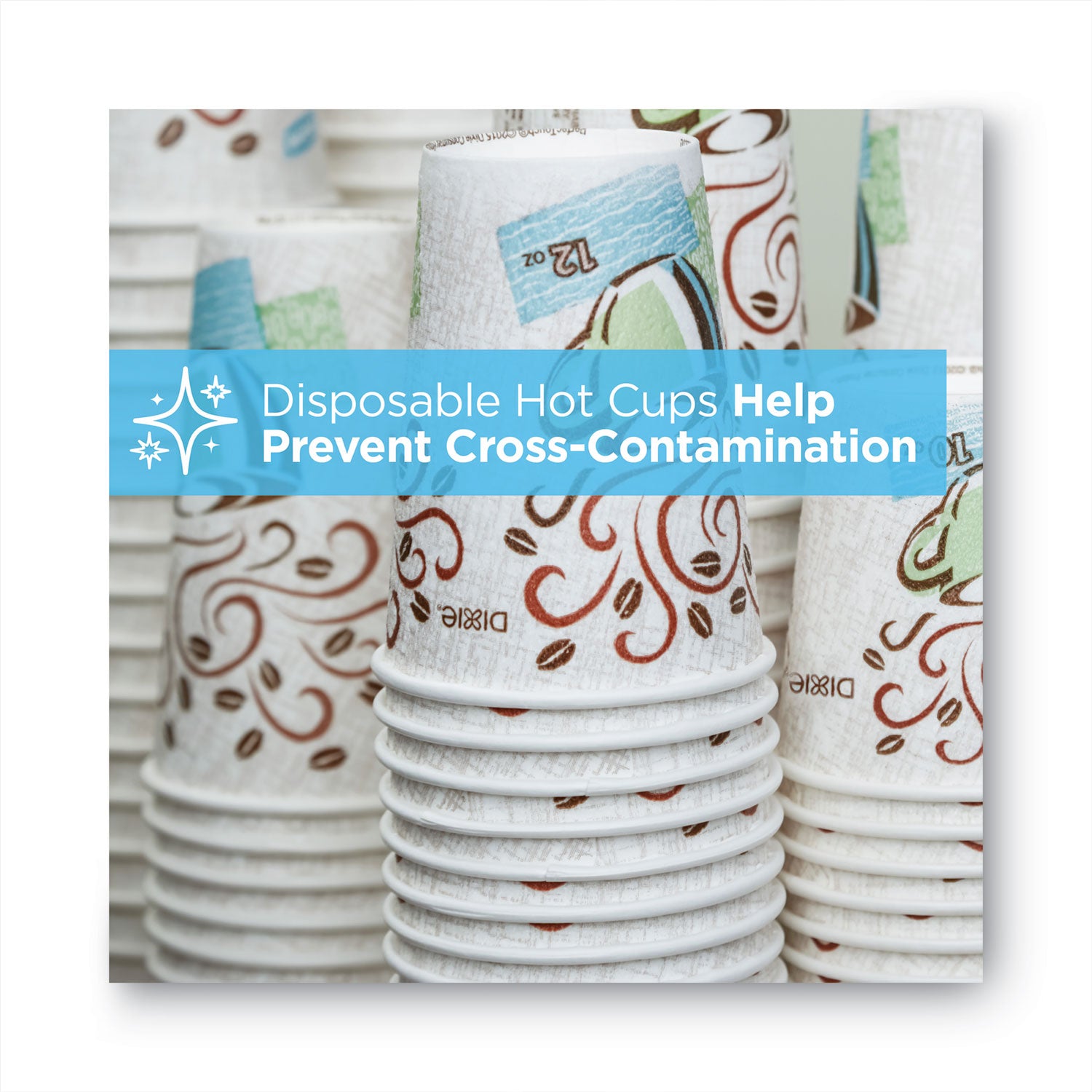 PerfecTouch Hot/Cold Cups, 12 oz, White, 50/Bag, 20 Bags/Carton
