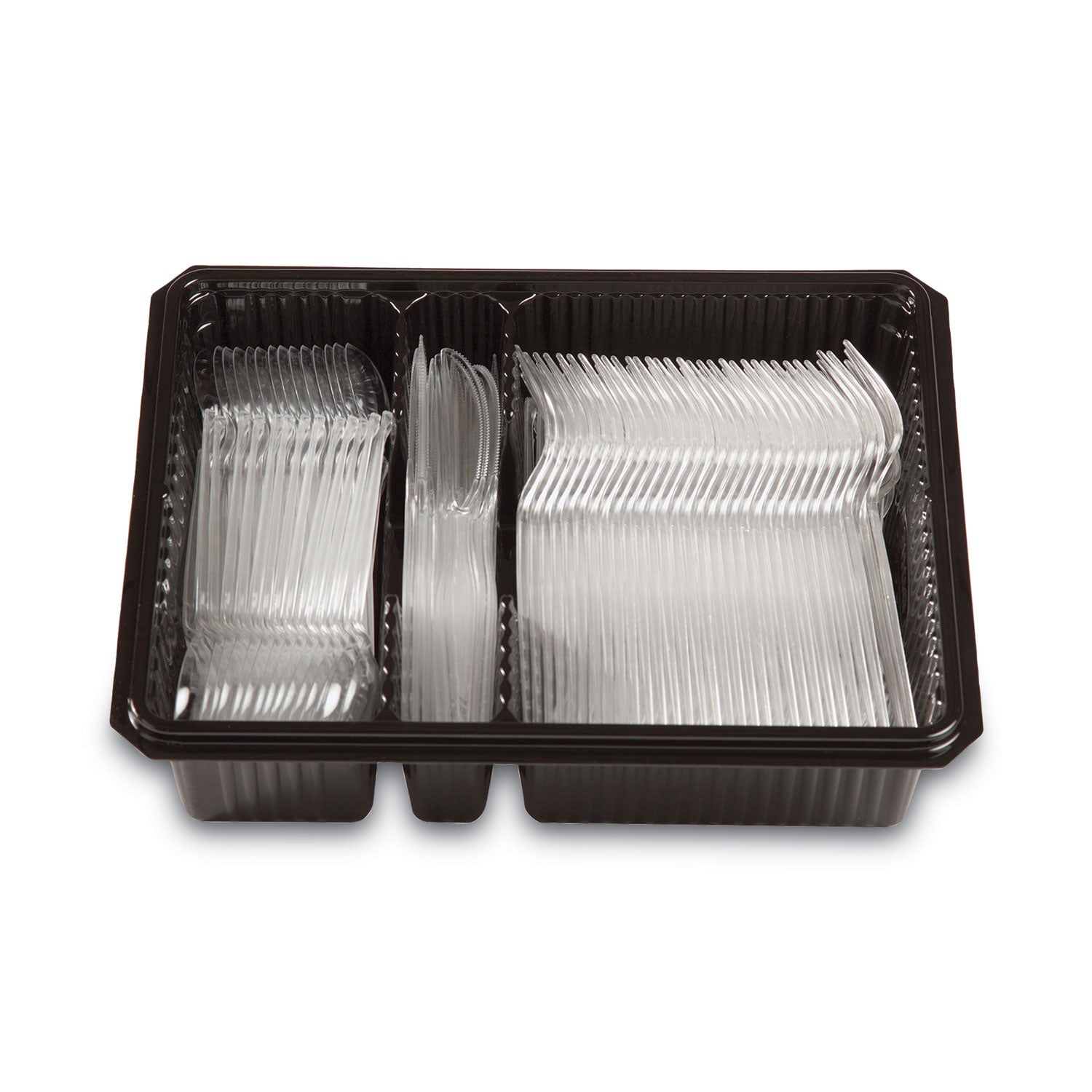 combo-pack-tray-with-clear-plastic-utensils-90-forks-30-knives-60-spoons_dxech0369dx7pk - 4