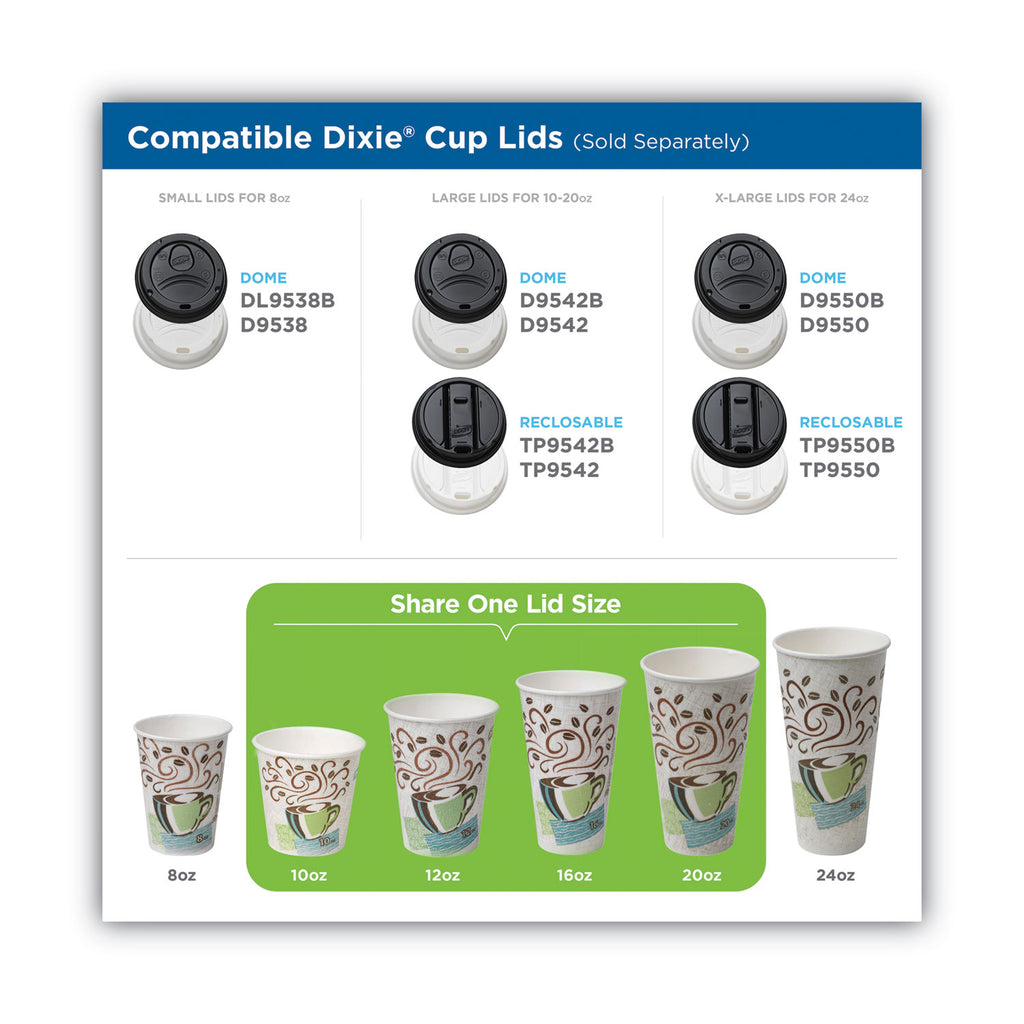 PerfecTouch Hot/Cold Cups, 12 oz, White, 50/Bag, 20 Bags/Carton