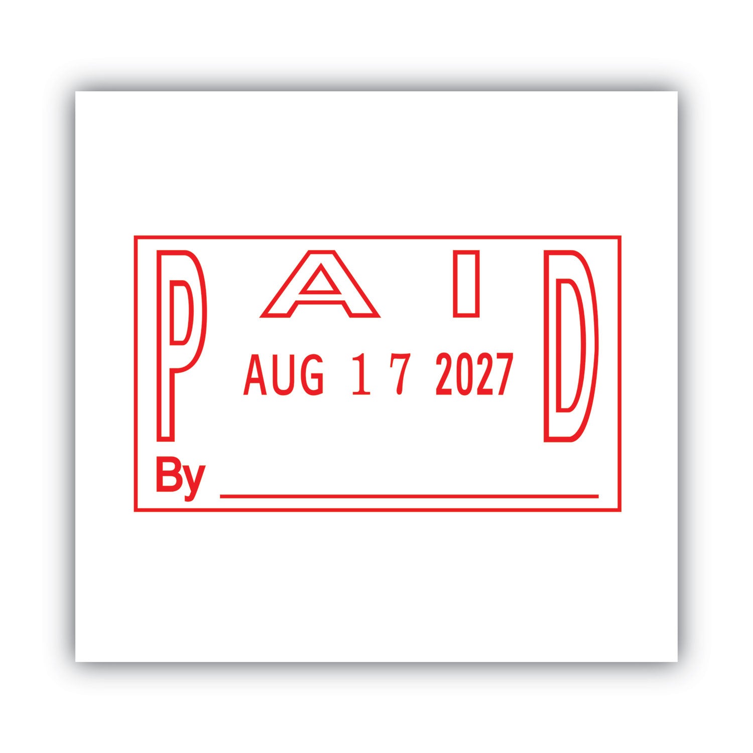 ES Dater, PAID + Date, 1 x 1.81, Red