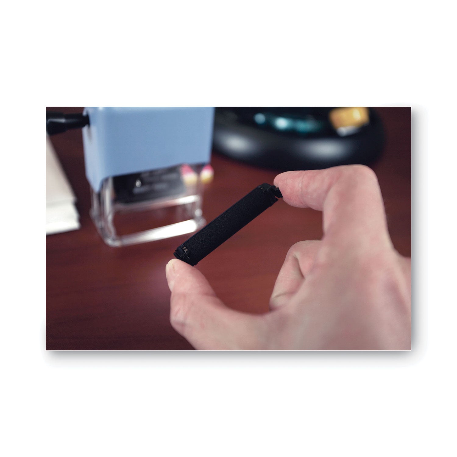 Replacement Ink Roller for 2000PLUS ES 011091 Line Dater, 2" x 1", Black - 