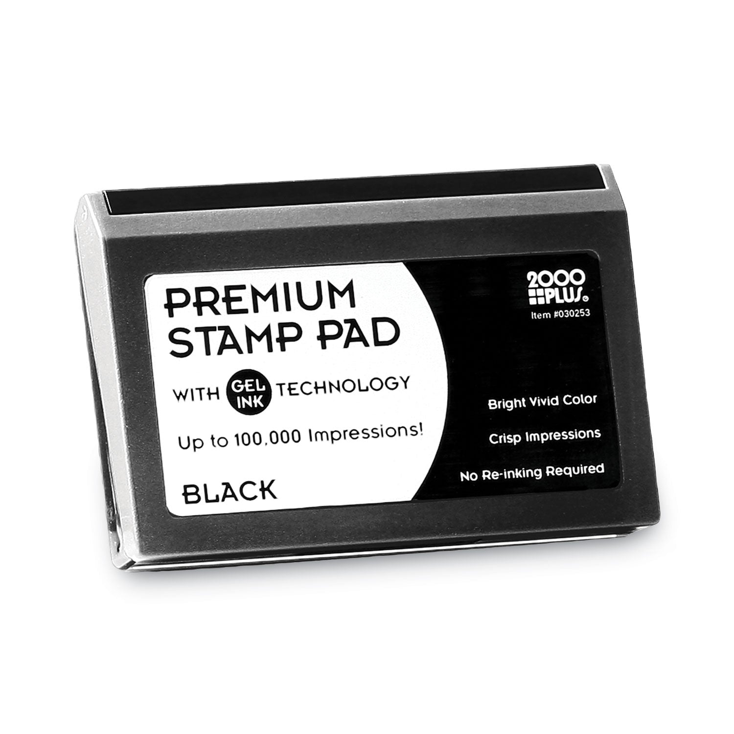 Microgel Stamp Pad for 2000 PLUS, 4.25" x 2.75", Black - 