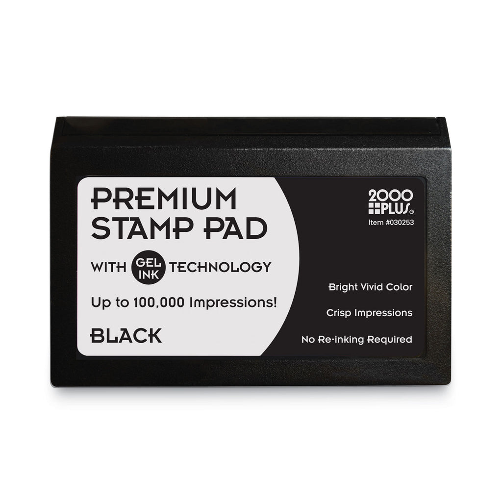 Microgel Stamp Pad for 2000 PLUS, 4.25" x 2.75", Black - 