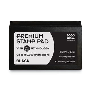 Microgel Stamp Pad for 2000 PLUS, 4.25" x 2.75", Black - 