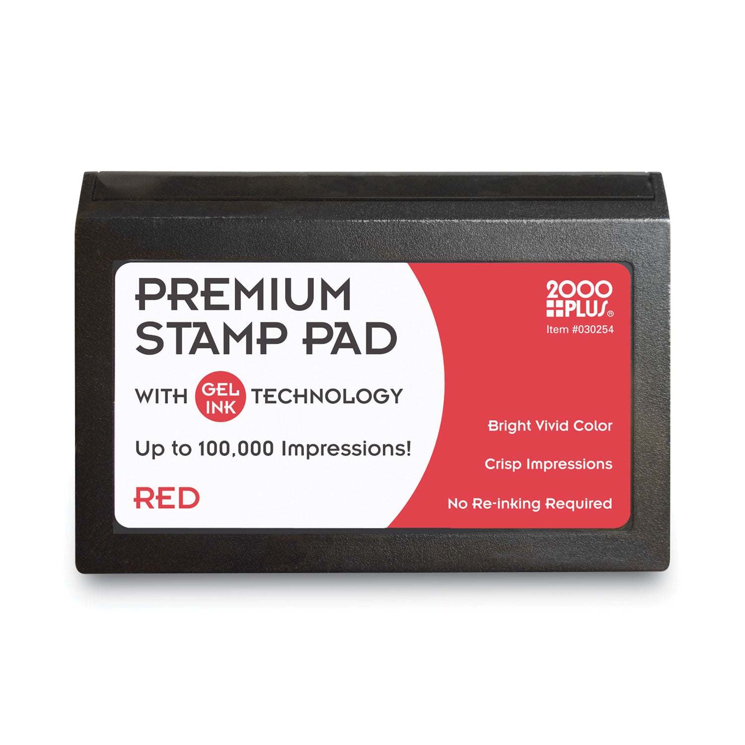 Microgel Stamp Pad for 2000 PLUS, 4.25" x 2.75", Red - 