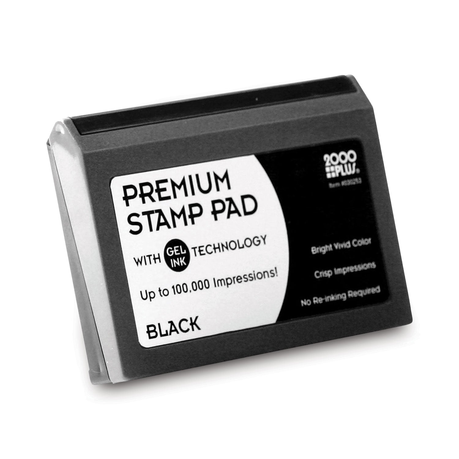 Microgel Stamp Pad for 2000 PLUS, 6.17" x 3.13", Black - 