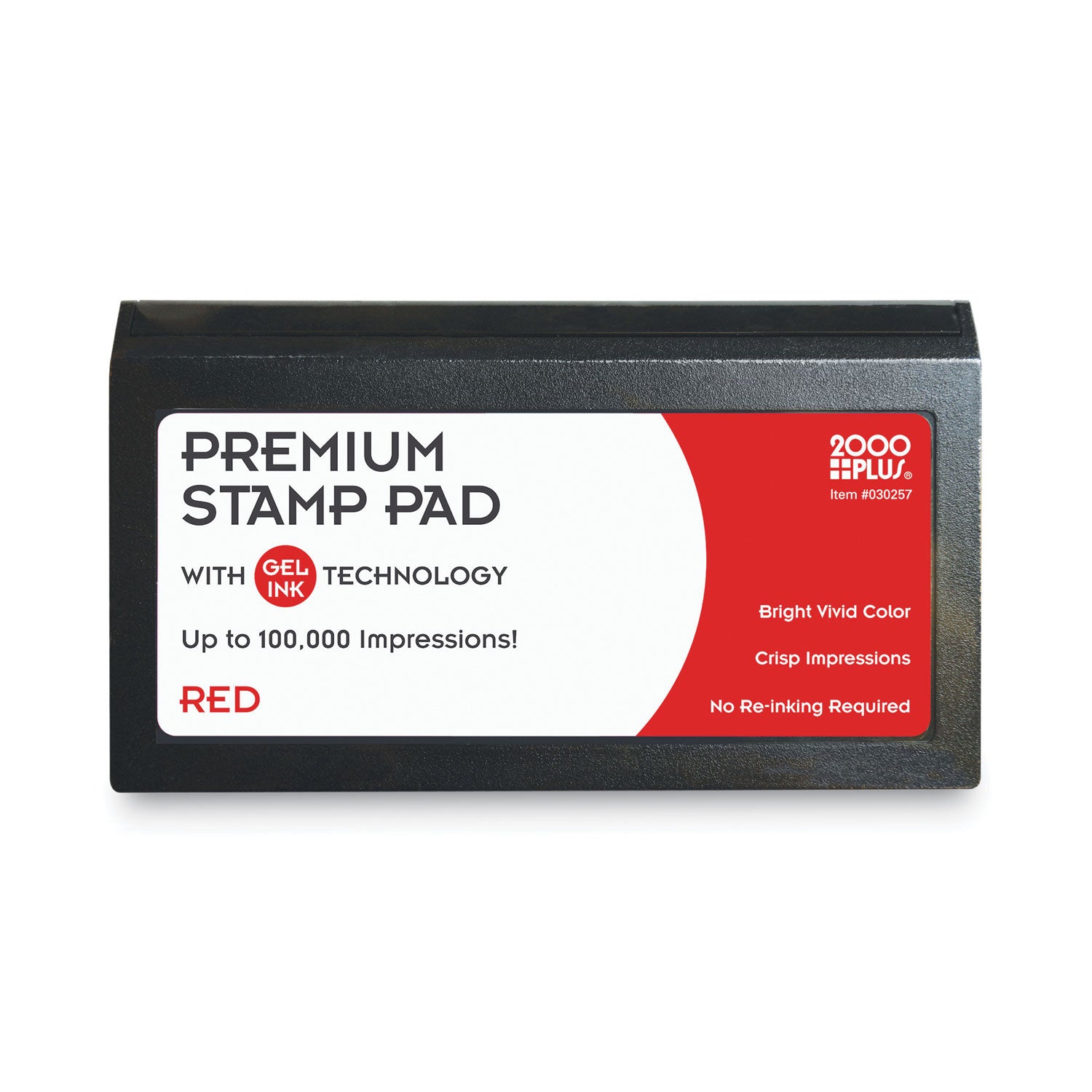 Microgel Stamp Pad for 2000 PLUS, 6.17" x 3.13", Red - 