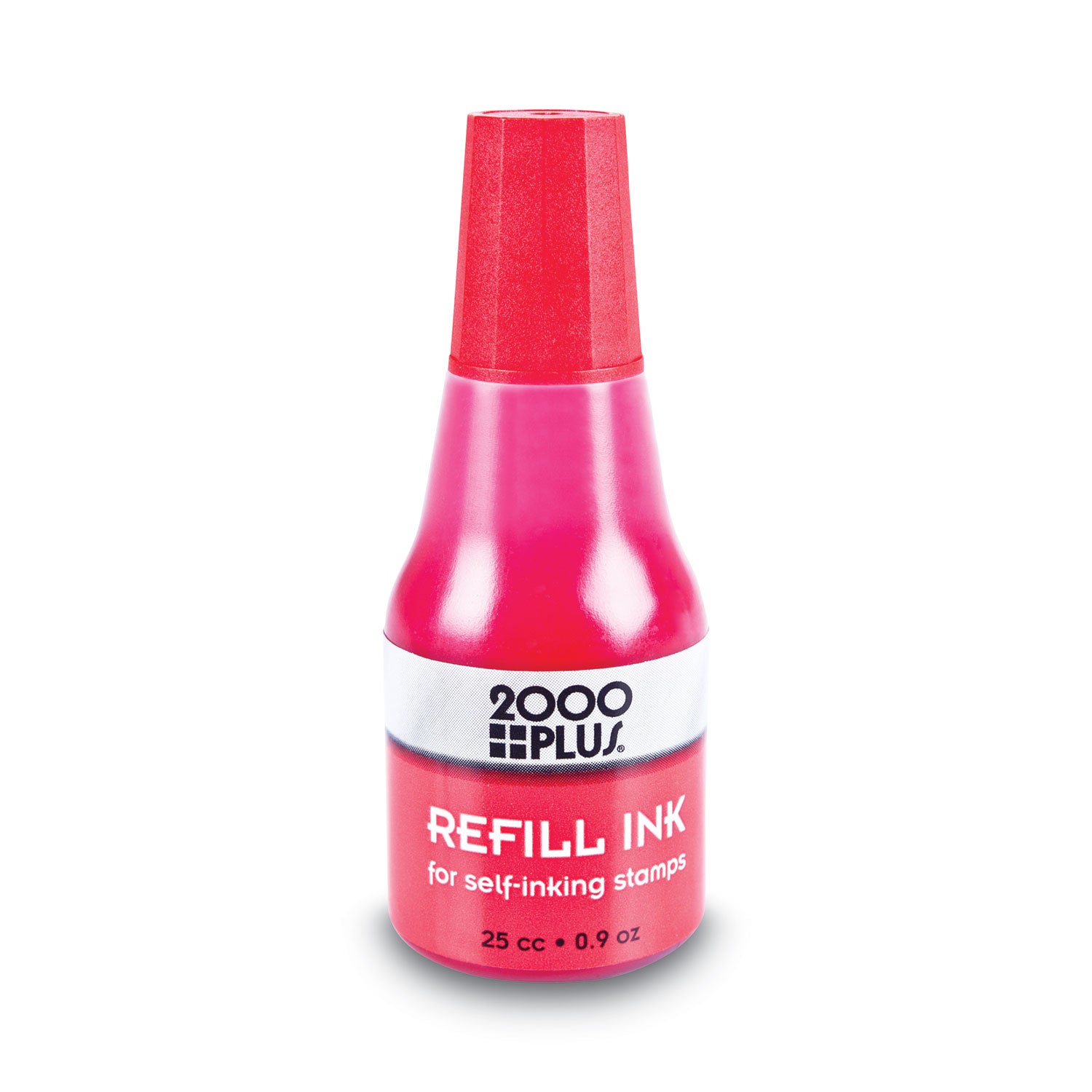 Self-Inking Refill Ink, 0.9 oz. Bottle, Red - 