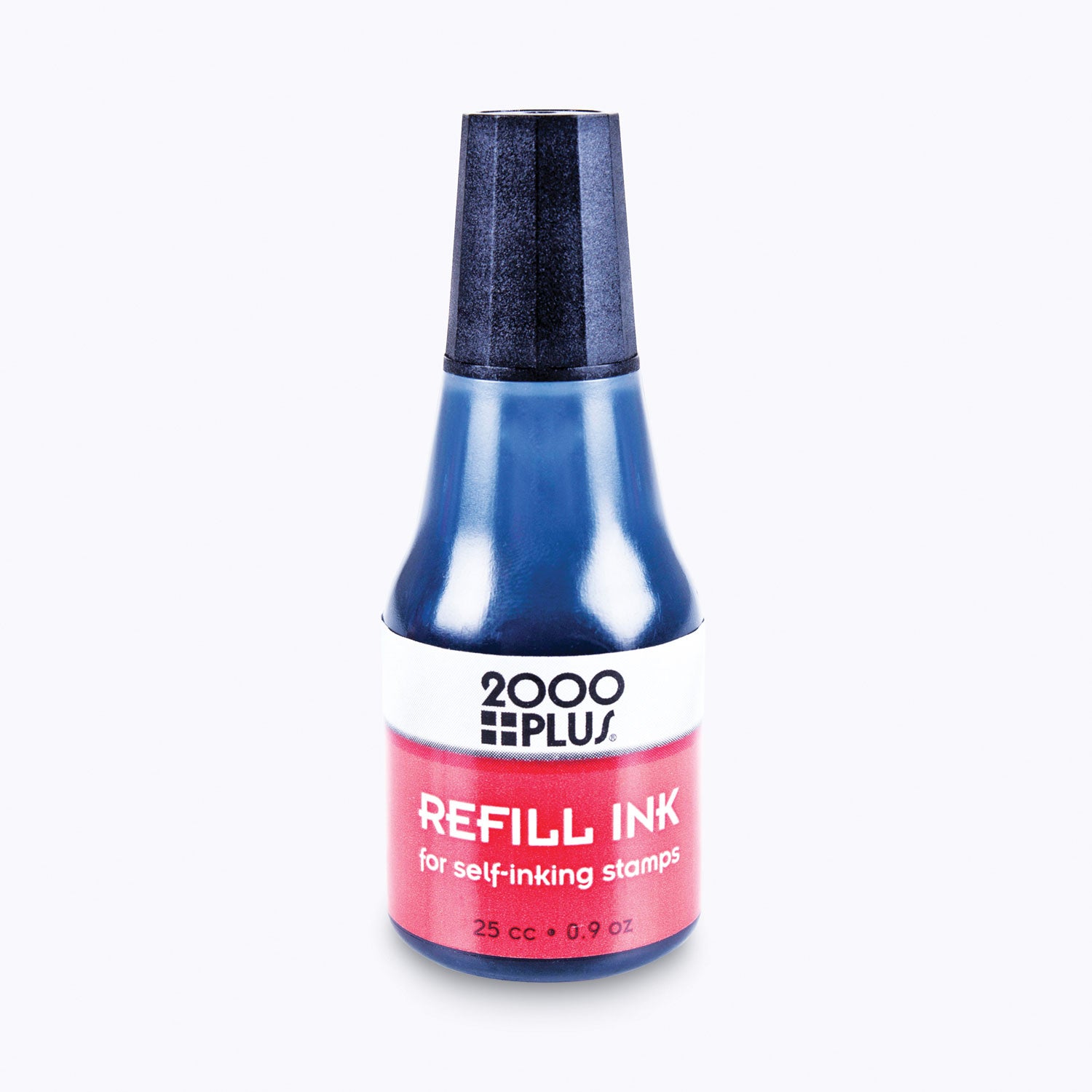 Self-Inking Refill Ink, 0.9 oz. Bottle, Black - 