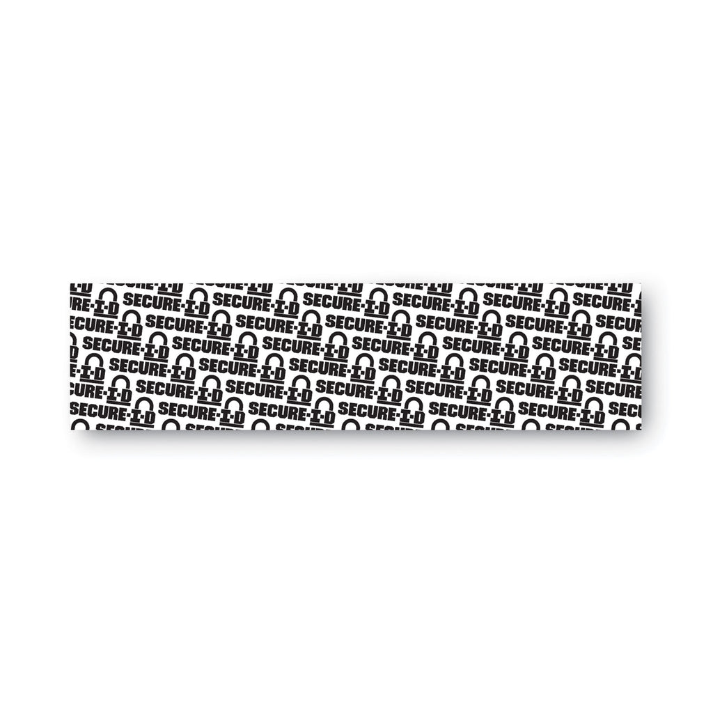 Secure-I-D Security Stamp, Obscures Area 2.5 x 0.31, Black - 