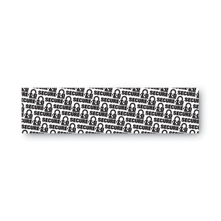 Secure-I-D Security Stamp, Obscures Area 2.5 x 0.31, Black - 