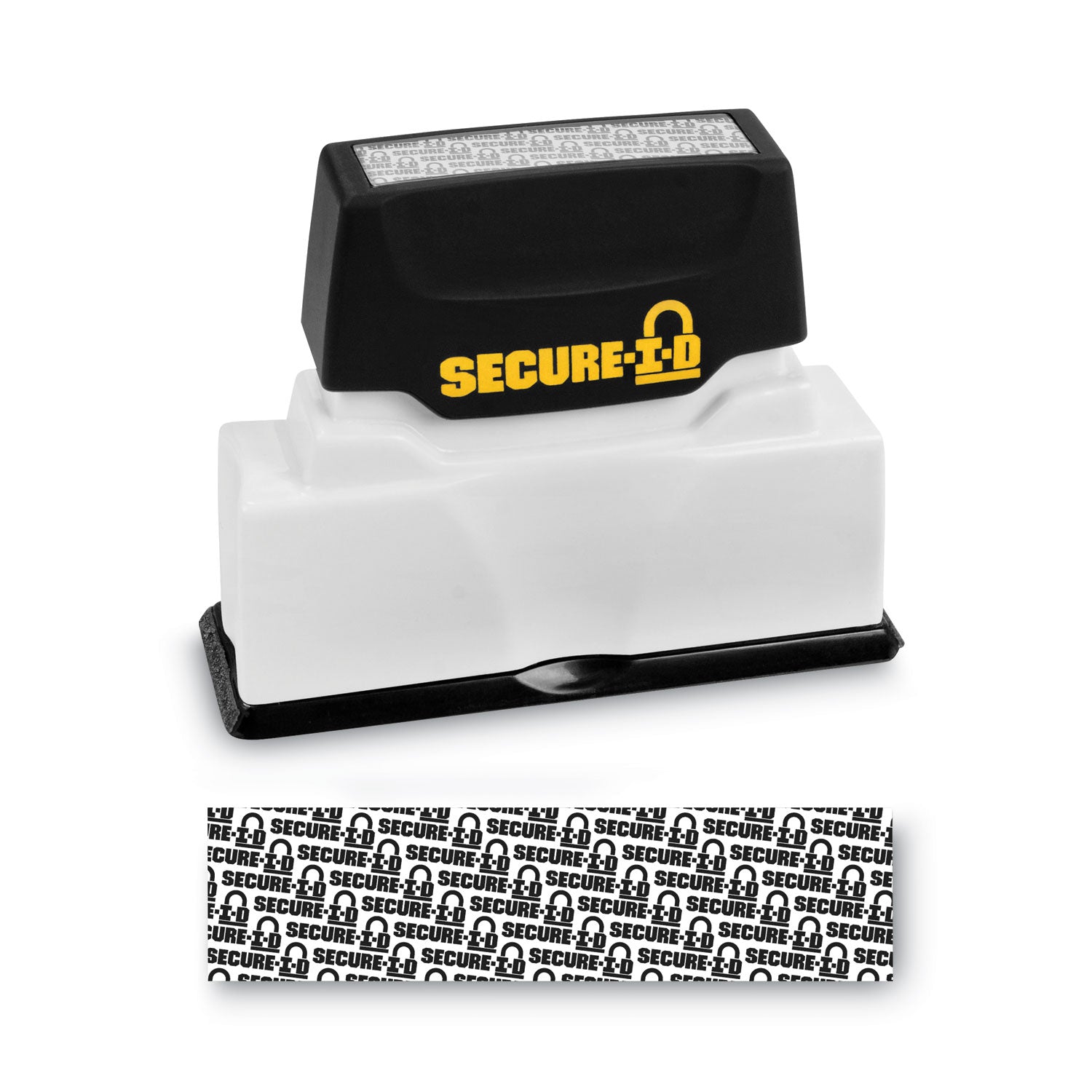 Secure-I-D Security Stamp, Obscures Area 2.5 x 0.31, Black - 