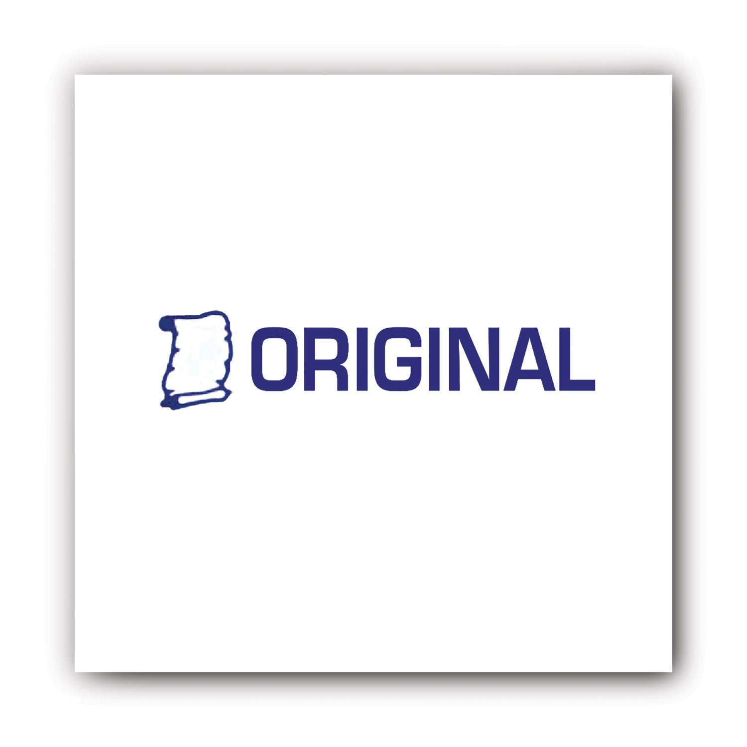 Pre-Inked Shutter Stamp, Blue, ORIGINAL, 1.63 x 0.5 - 