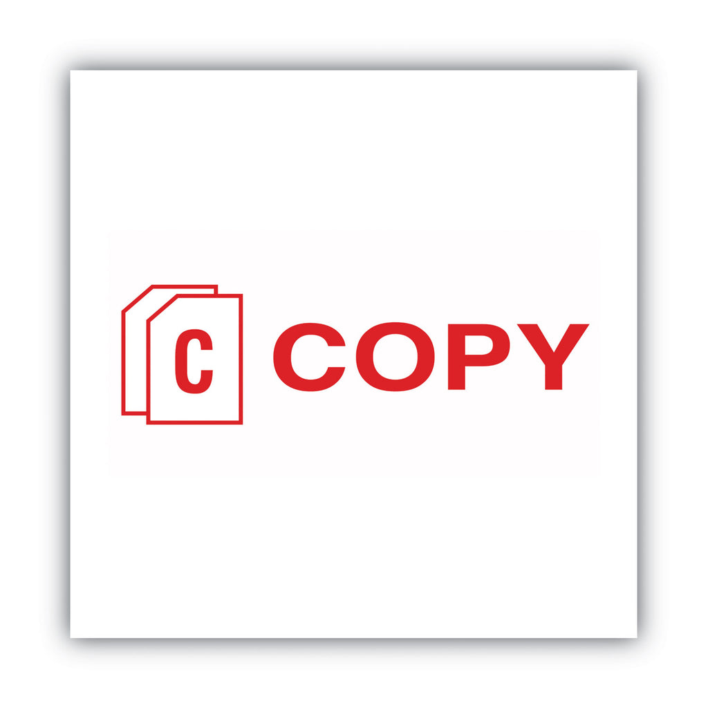 Pre-Inked Shutter Stamp, Red, COPY, 1.63 x 0.5