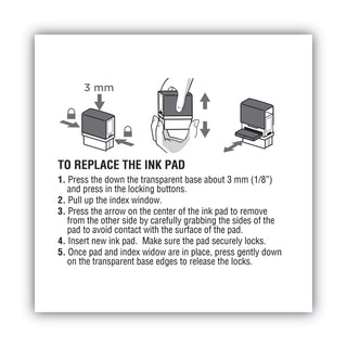 Replacement Ink Pad for 2000PLUS 1SI40PGL and 1SI40P, 2.38" x 0.25", Blue