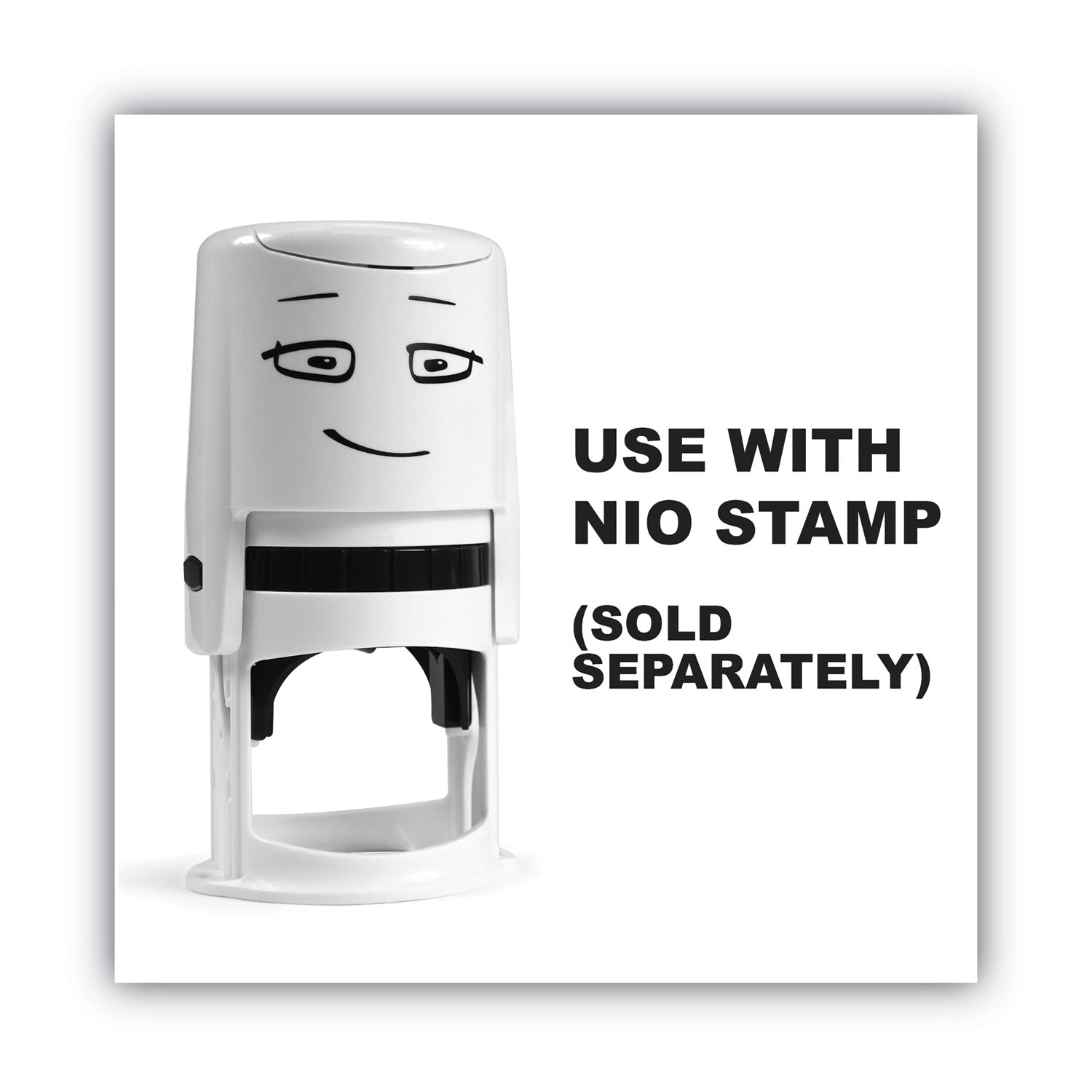 Ink Pad for NIO Stamp with Voucher, 2.75" x 2.75", Noble Blue