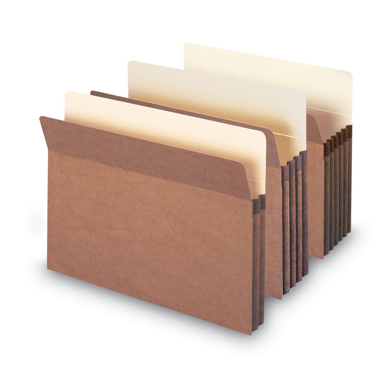 Redrope Drop Front File Pockets, 1.75" Expansion, Letter Size, Redrope, 50/Box - 