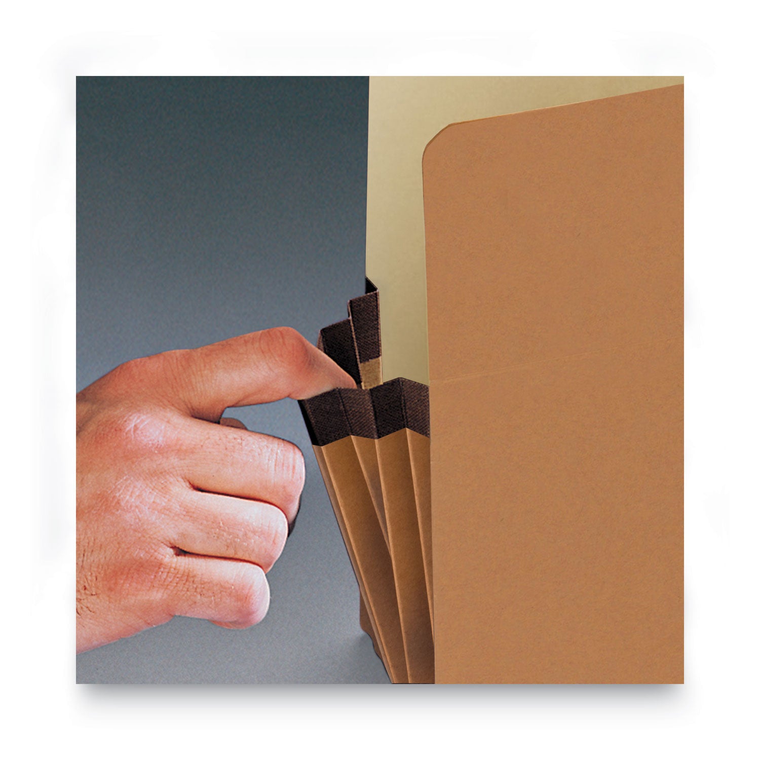 Redrope Drop Front File Pockets, 1.75" Expansion, Letter Size, Redrope, 50/Box - 