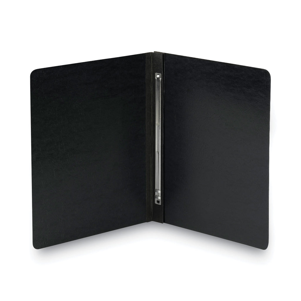 Prong Fastener Premium Pressboard Report Cover, Two-Piece Prong Fastener, 3" Capacity, 8.5 x 11, Black/Black